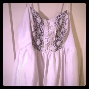 Elegant Plus Size White Summer Dress